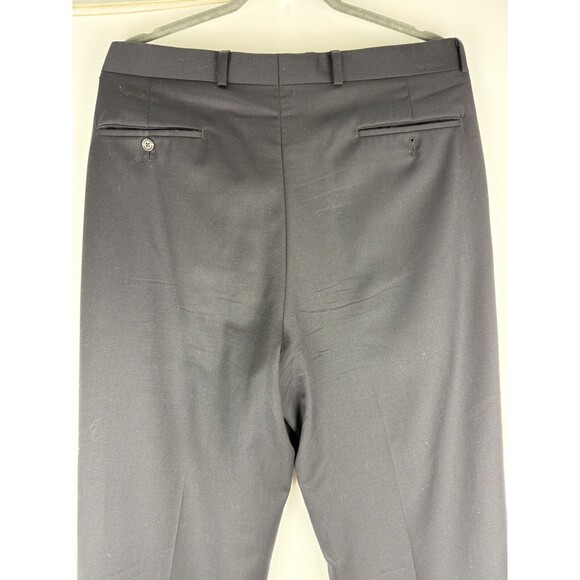 Lauren Ralph Lauren Wool cuffed Charcoal Pleated Dress Pants 34X34 - Picture 13 of 16